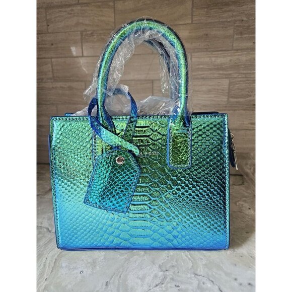 Noir X Python mini bag (blue chrome) - Picture 4 of 8